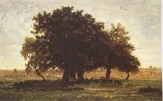 Theodore Rousseau Group of Oaks at Apremont in the Forest of Fontainebleau (mk05) china oil painting artist